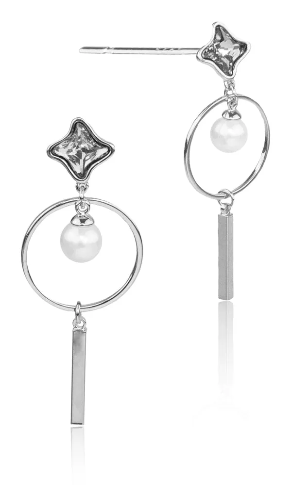 trachtenland-luisia-ohrstecker-mit-ring-perle-premium-kristallen-grau image 1