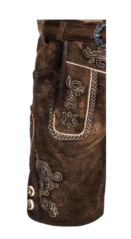 n-bler-kinderlederhose-adam-gr-158-echtleder-braun-mit-tr-ger image 4