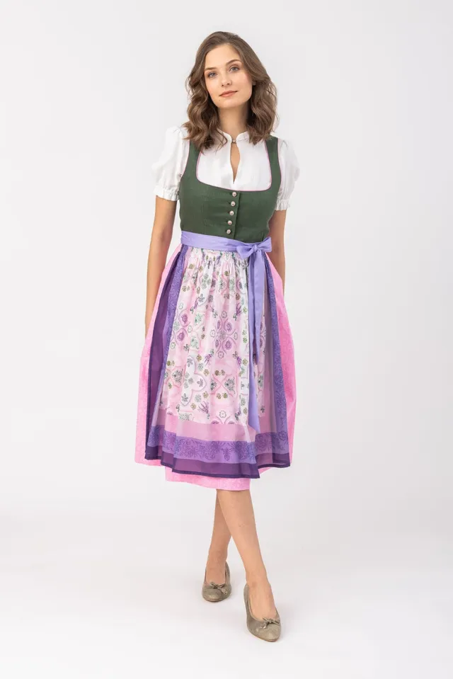 felicitas-damen-dirndl-dorie-vreni-tannengr-n-rosa image 1