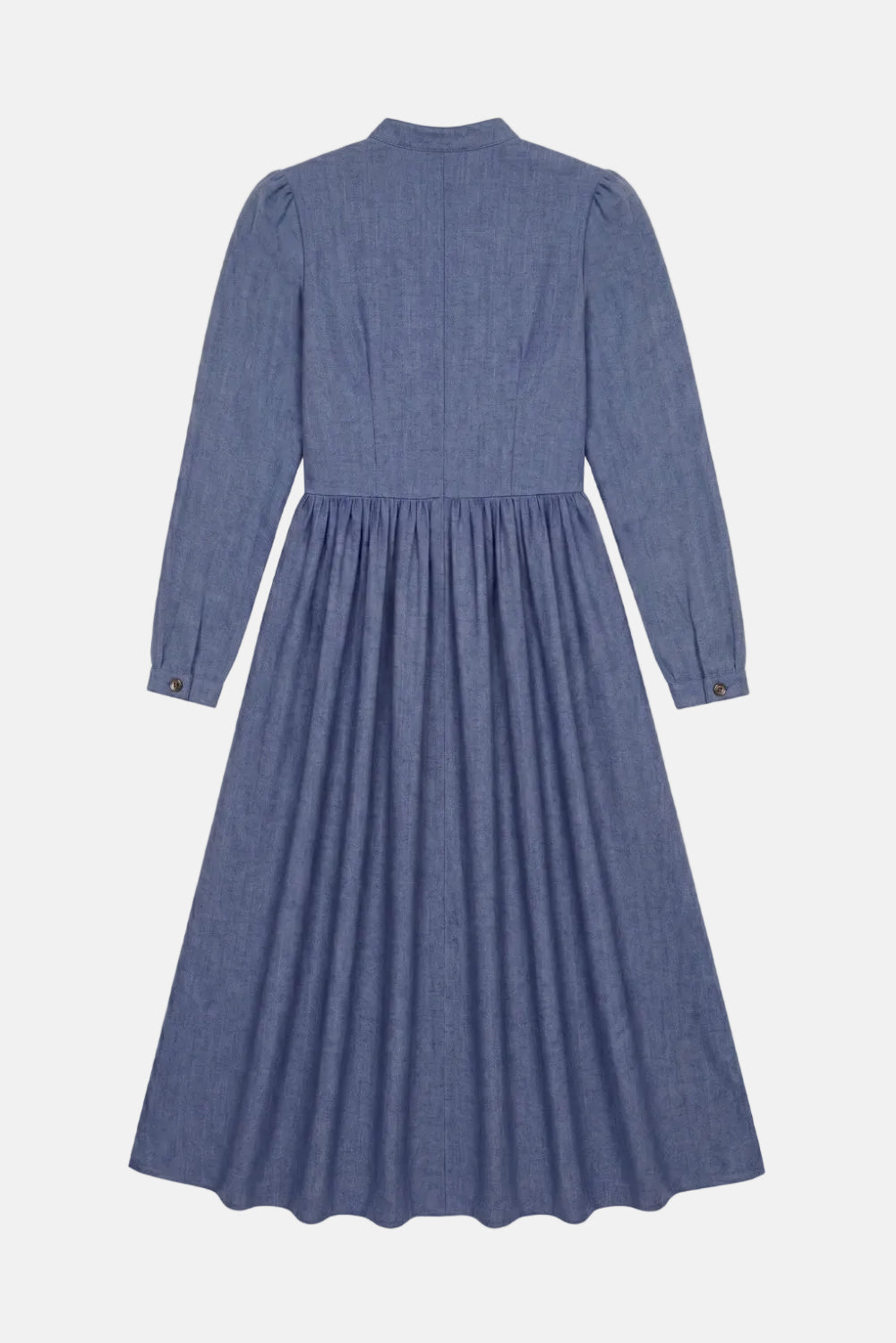 felicitas-damen-kleid-kalmira-baumwoll-flanell-mit-stehkragen image 2