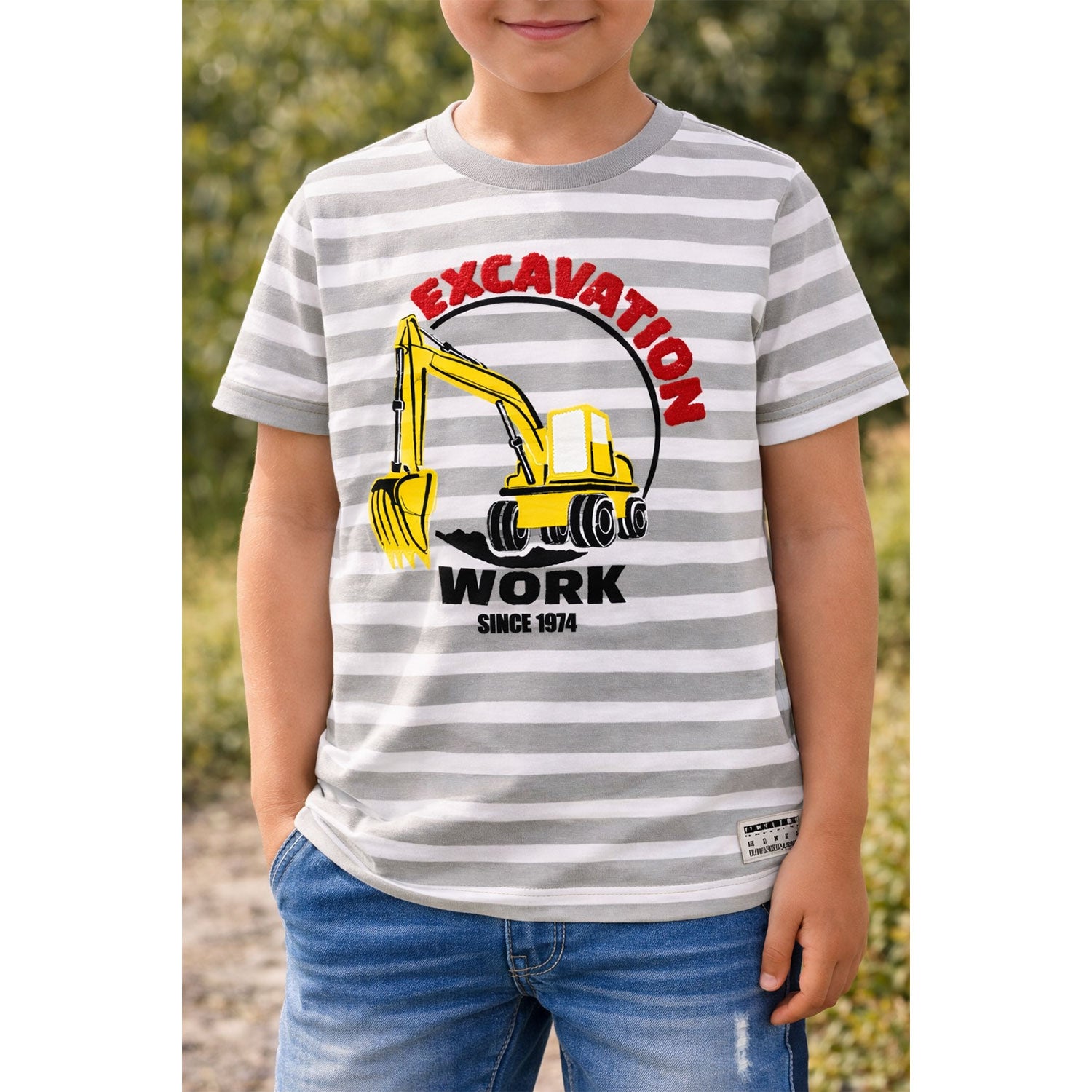 bondi-jungen-t-shirt-bagger-33181-kurzarm-stone-striped image 2