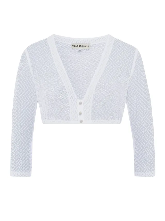 heimatgl-ck-bluse-fanny-wei-damen-spitzenschlupfbluse-v-ausschnitt-langarm image 1