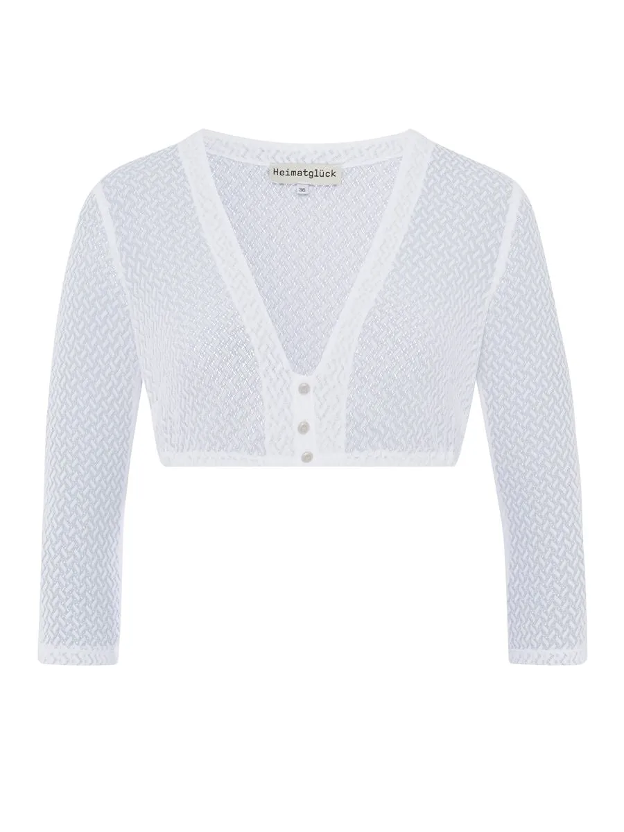 heimatgl-ck-bluse-fanny-wei-damen-spitzenschlupfbluse-v-ausschnitt-langarm image 1