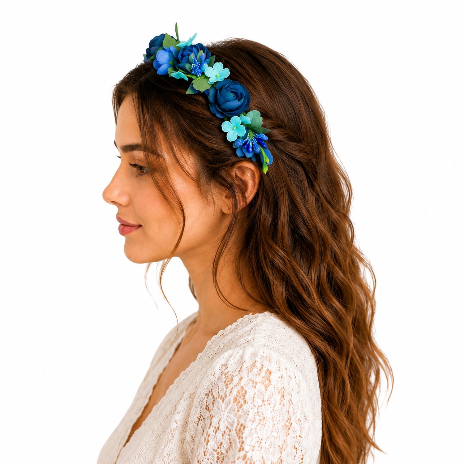 blumen-haarreif-sabia-mit-rosen-und-bl-ten-blau image 2