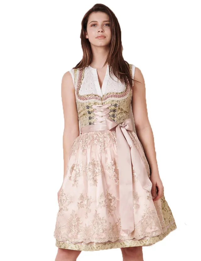trachtenland-kr-ger-dirndl-florentina-411364-hellgr-n-mit-spitzensch-rze-60cm image 1
