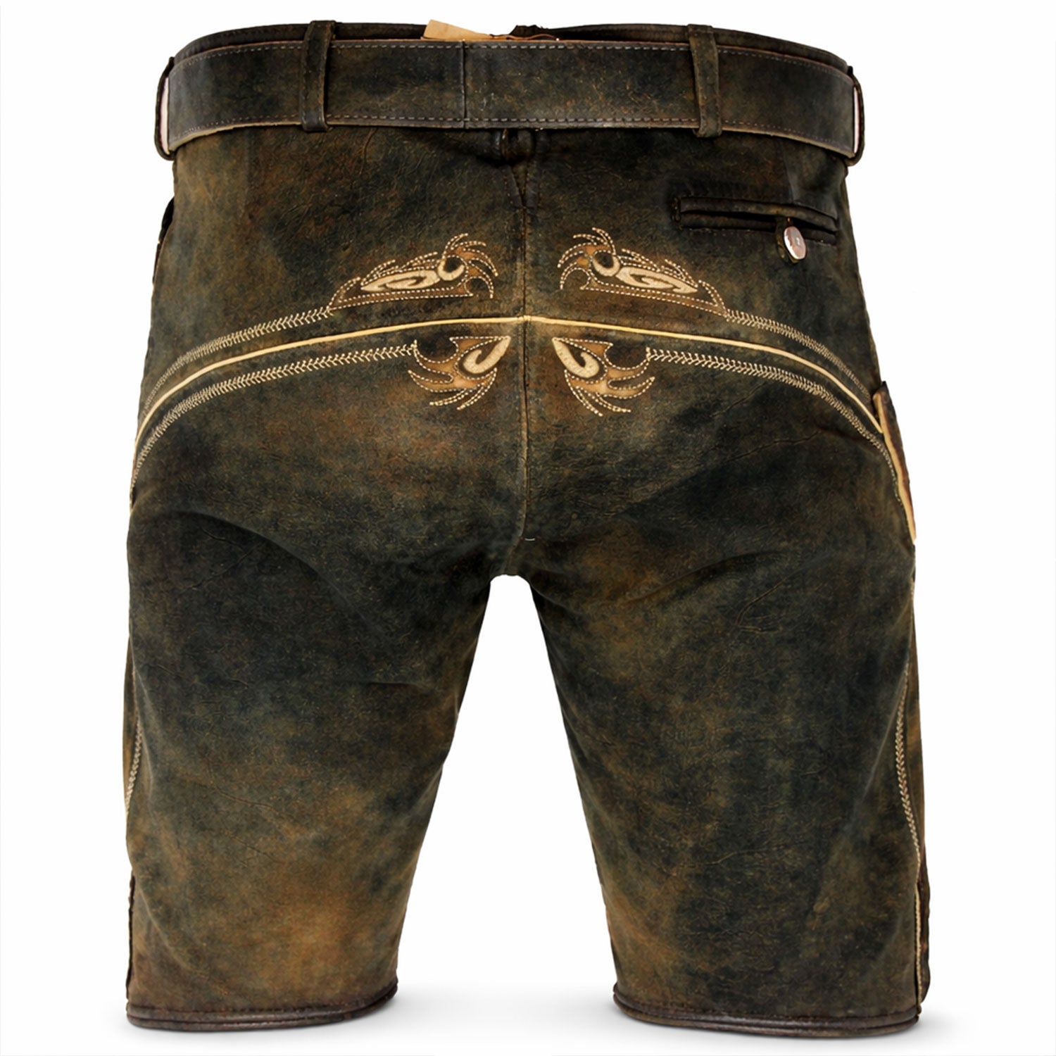 maddox-herren-lederhose-felixsee-kurz-mit-g-rtel-ziegenleder-antik-hell-schiefer image 3