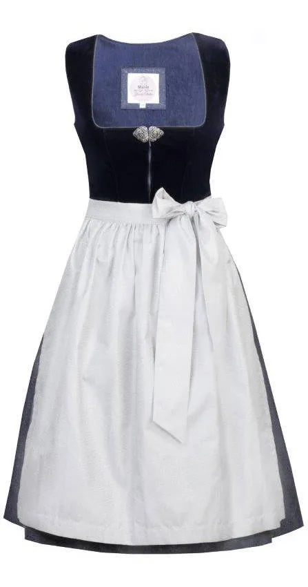 trachten-benkert-heidi-dirndl-ocean-blue-silber image 1