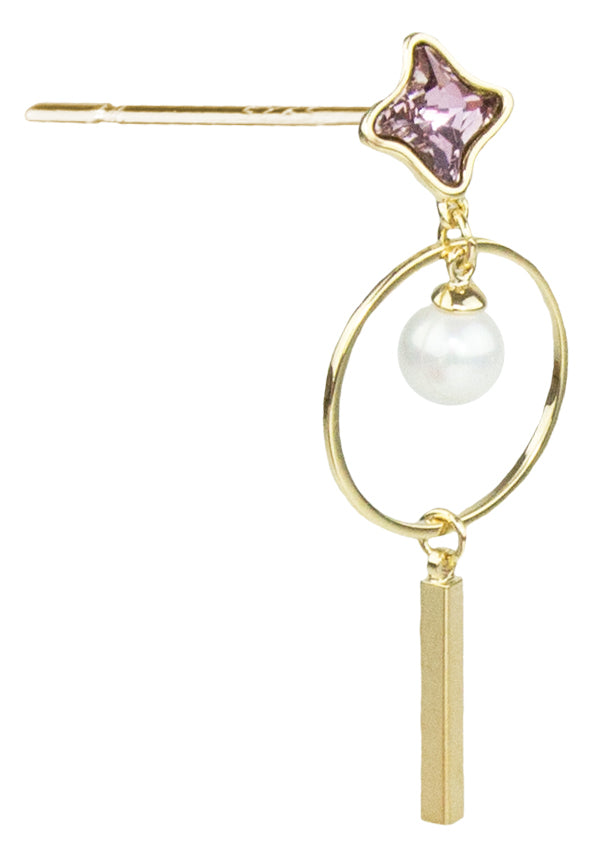 luisia-ohrstecker-ring-mit-perle-und-kristall-vergoldet-lila image 4