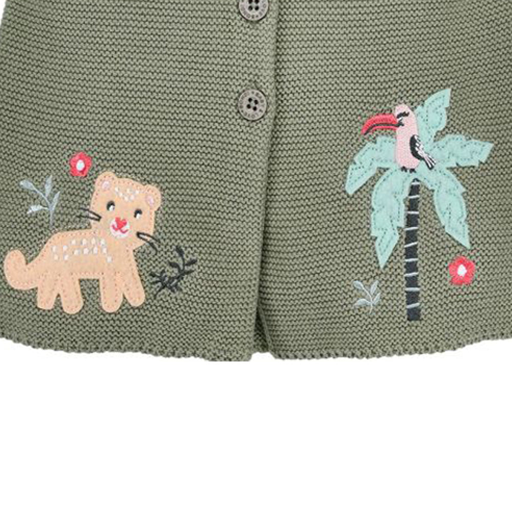 trachtenland-bondi-baby-m-dchen-strickjacke-jungle-86604-olivgr-n image 3