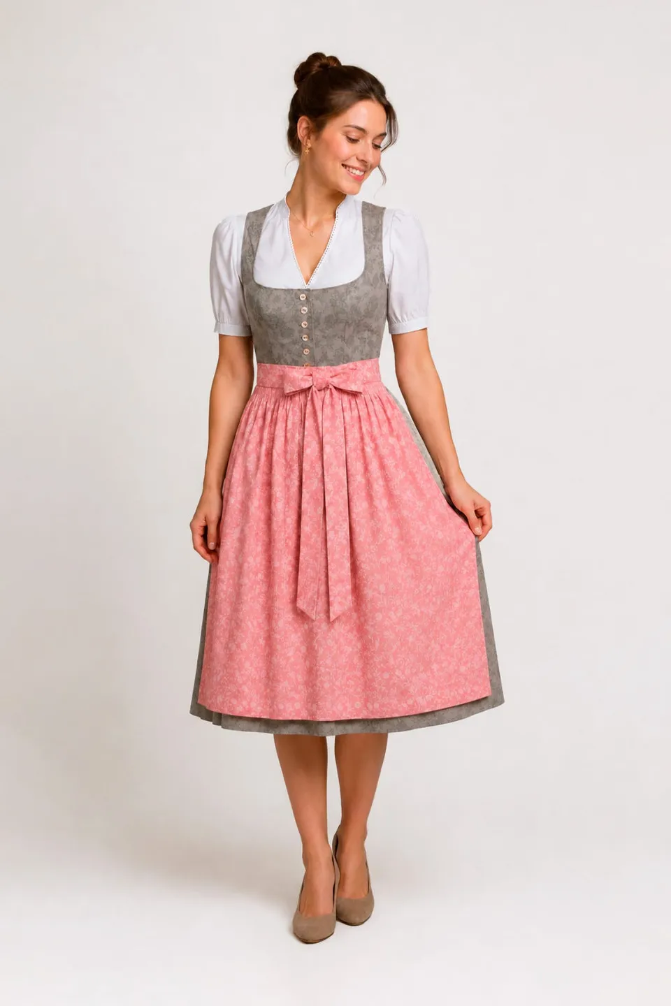 felicitas-damen-dirndl-dorothea-rosa-schattendruck-mit-leinen-paspol image 1