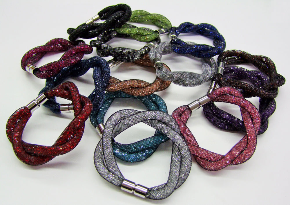 trachtenland-stardust-armband-zweireihig-gedreht-blau image 2