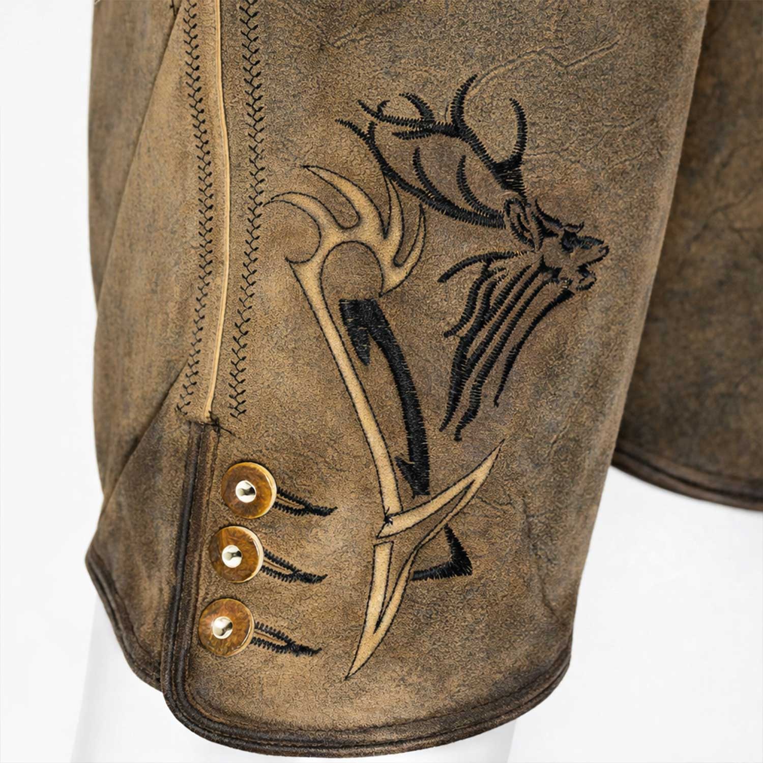 maddox-herren-lederhose-felixsee-kurz-mit-g-rtel-antik image 8