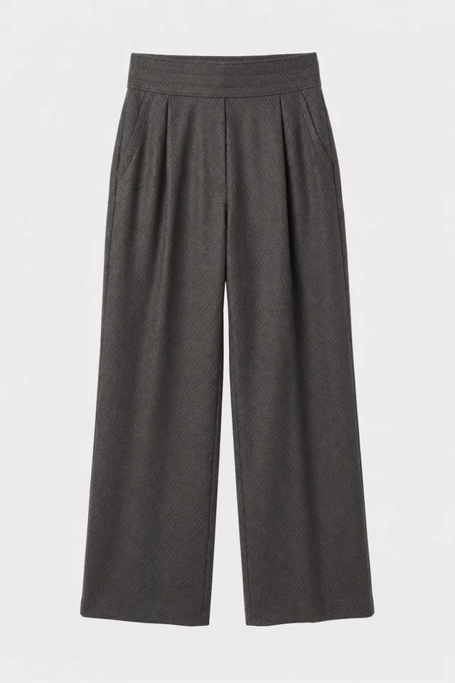 felicitas-damen-hose-halika-wollmischung-mit-falte image 1