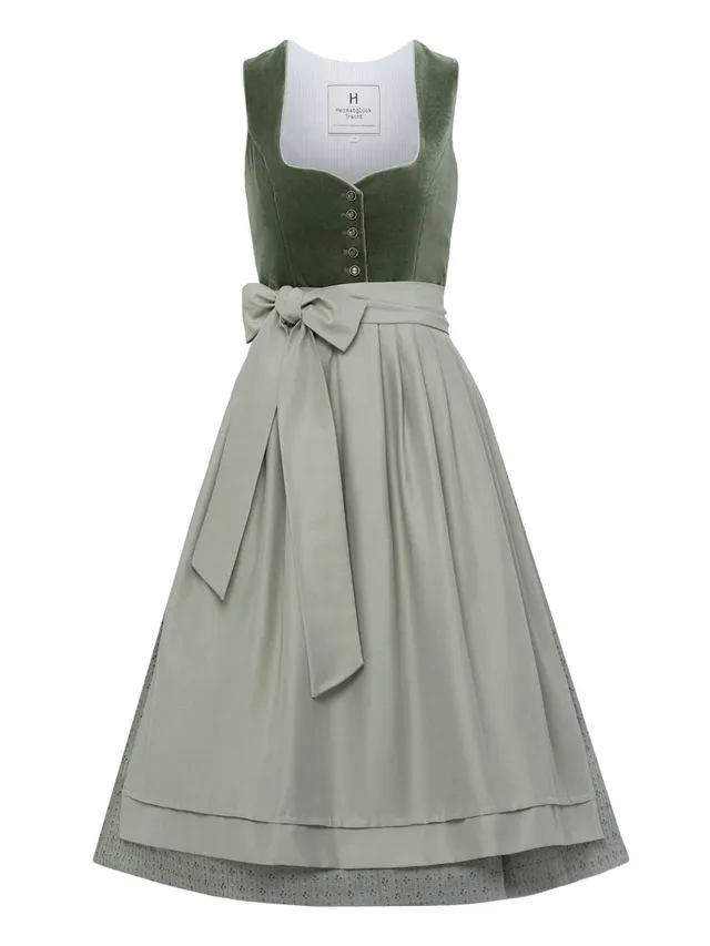 heimatgl-ck-dirndl-alexia-salbei-samt-dirndl image 1