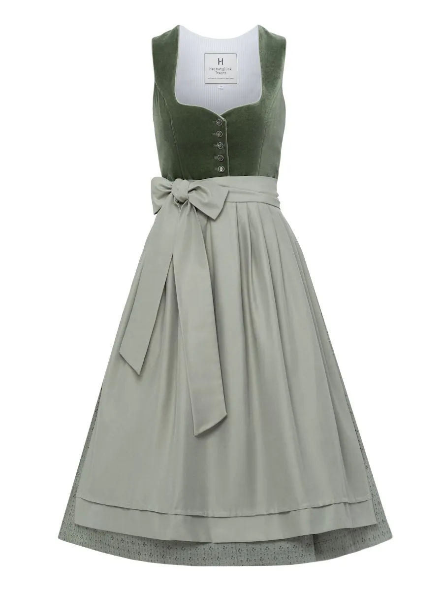 heimatgl-ck-dirndl-alexia-salbei-samt-dirndl image 1