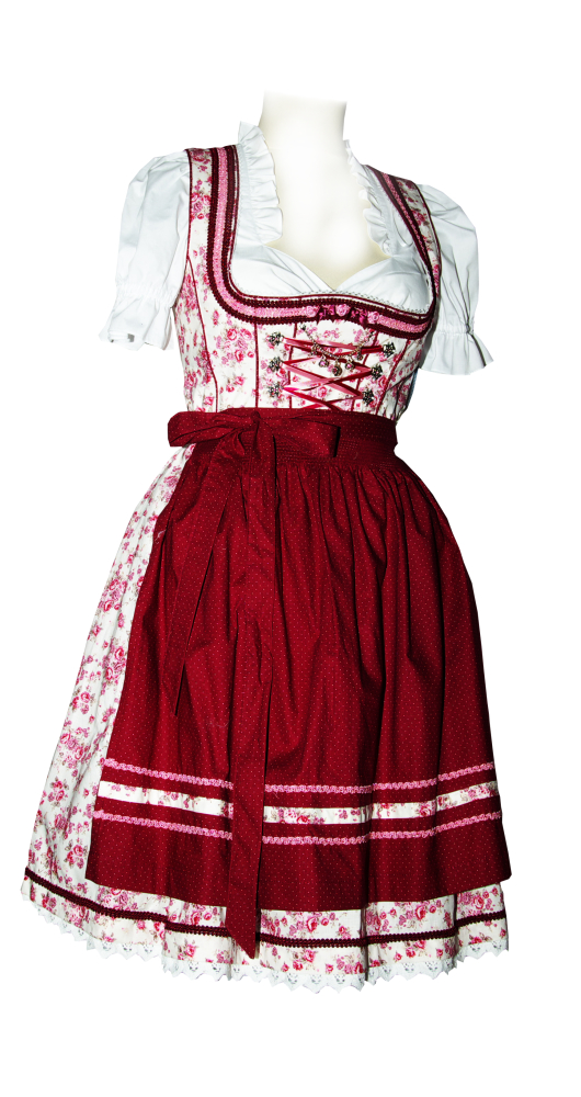 trachten-benkert-bomilla-dirndl-creme-beere image 1