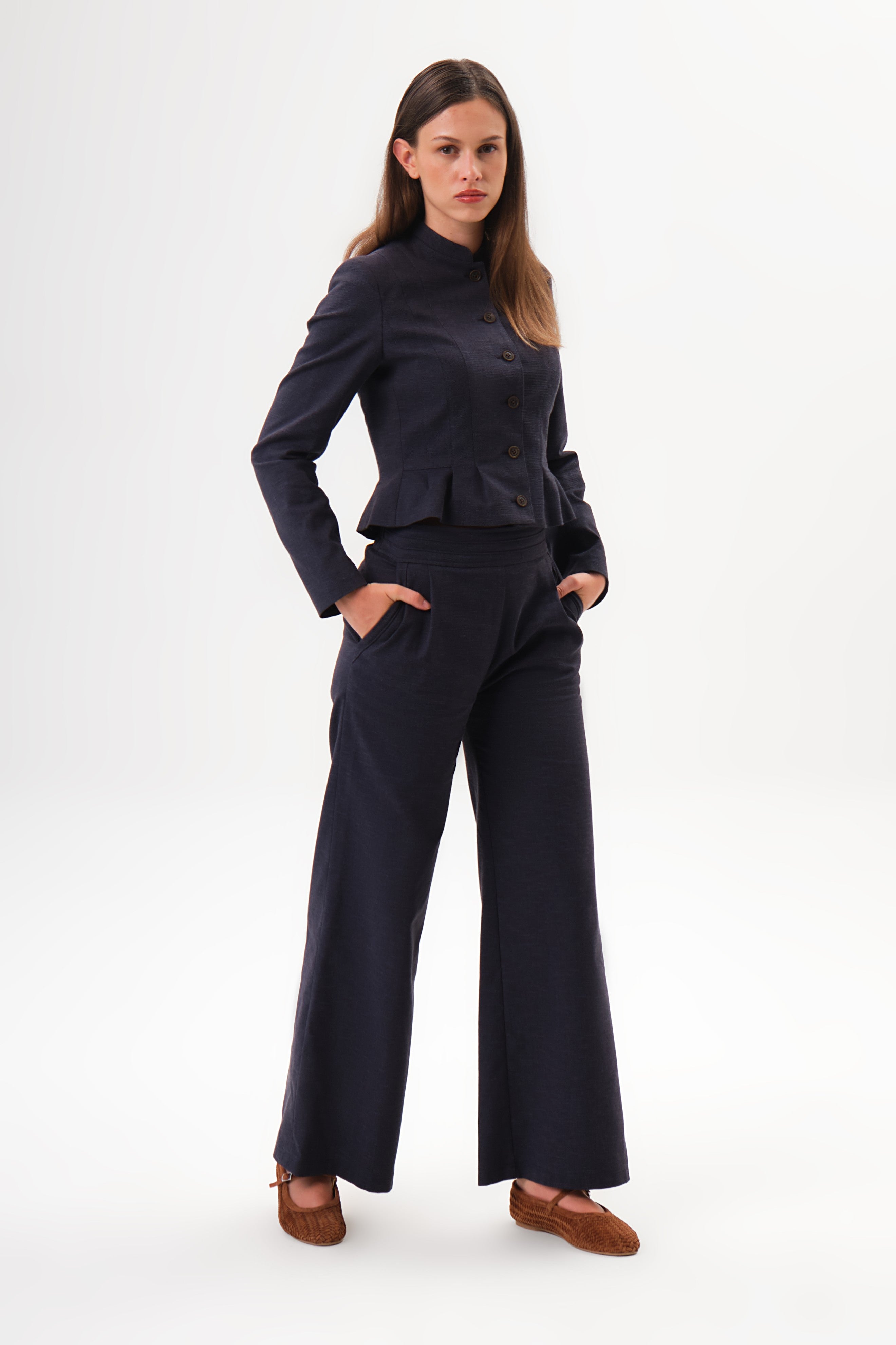 felicitas-damen-jacke-jadelyn-baumwolljacke-mit-stehkragen image 3