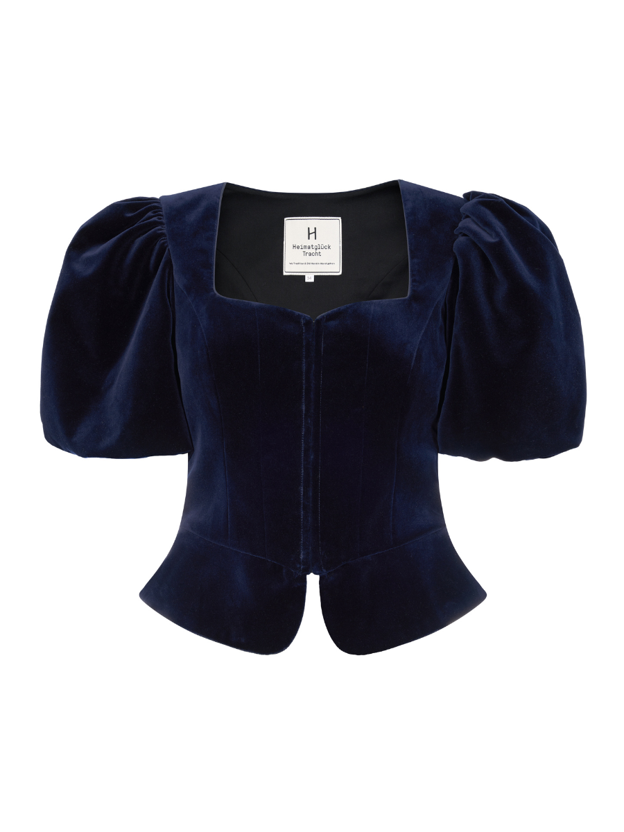 heimatgl-ck-samtmieder-adelina-marine-mit-puff-rmeln image 1