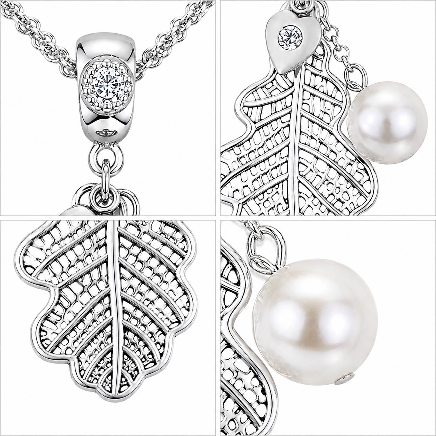 luisia-doppelhalskette-eichblatt-mit-kristallen-von-swarovski-silber image 4