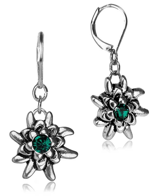 luisia-edelwei-ohrh-nger-emilia-mit-premium-kristallen-emerald-smaragdgr-n image 1