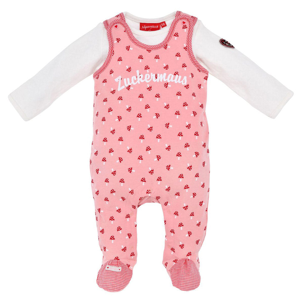 bondi-baby-strampelanzug-zuckermaus-2-tlg-86676-soft-rose image 1