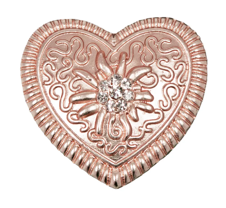 trachtenland-magnet-brosche-tuchhalter-ros-gold-herz-ornament image 1