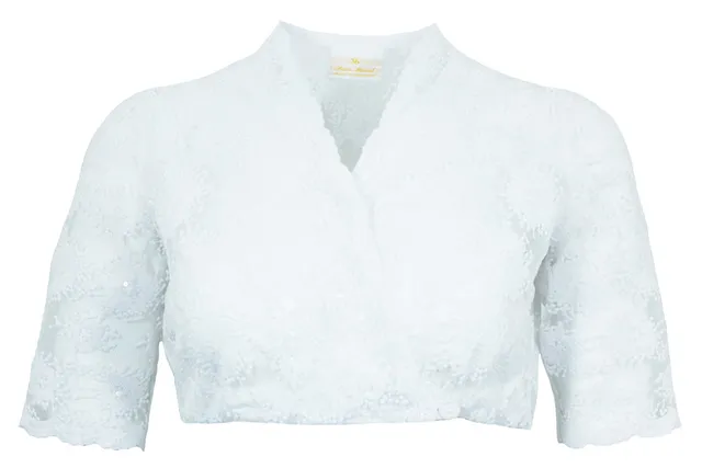 pierre-marcel-damen-dirndlbluse-bernice-halbarm-spitze-mit-pailletten-wei image 1