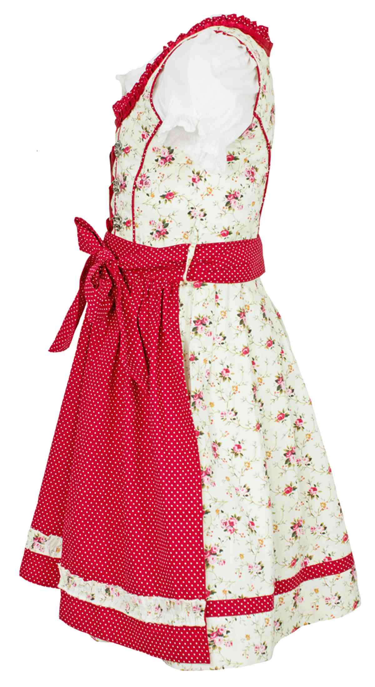 maddox-kinder-dirndl-zermatt-3-tlg-streubl-mchen-creme-rot image 3