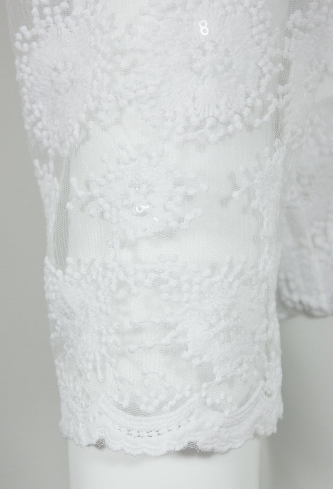 pierre-marcel-damen-dirndlbluse-bernice-halbarm-spitze-mit-pailletten-wei image 6