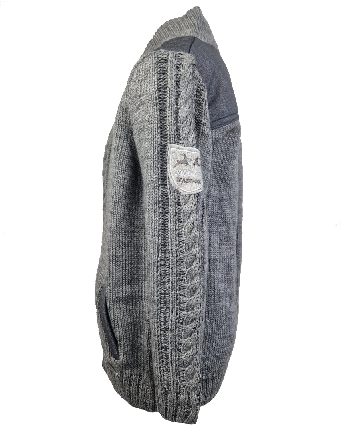 trachtenland-maddox-jungen-strickjacke-altwil-zopfmuster-grau image 2