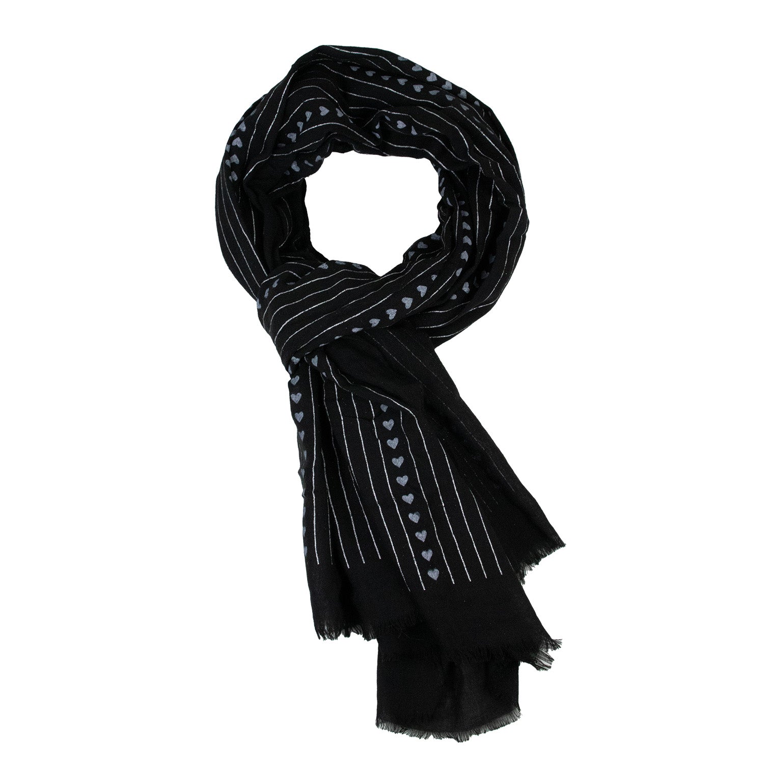 trachtentuch-halstuch-schal-herzen-glitzer-185x70-cm-schwarz image 5