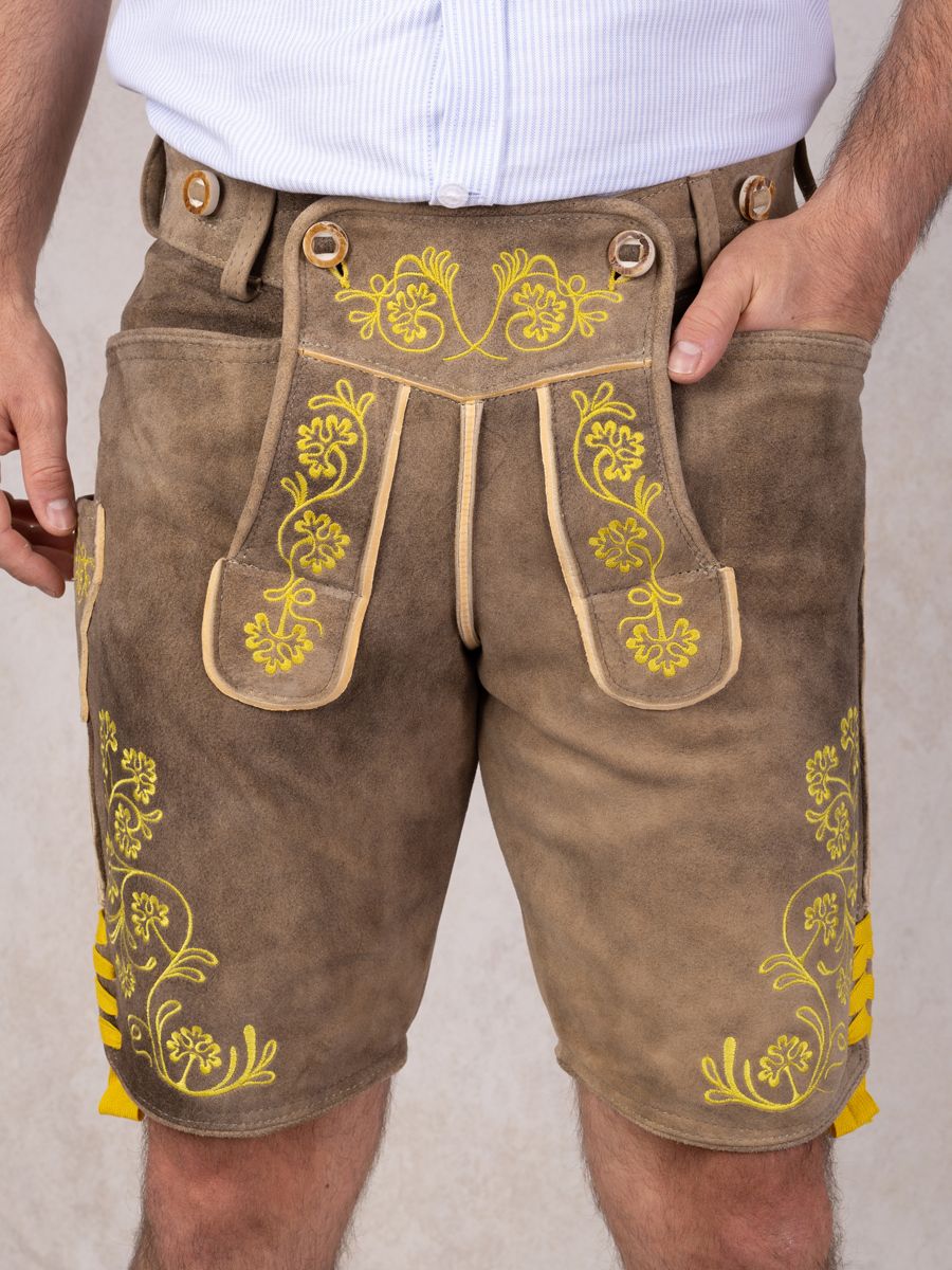 heimatgl-ck-lederhose-isarau-bock-senfgelb-herren image 4