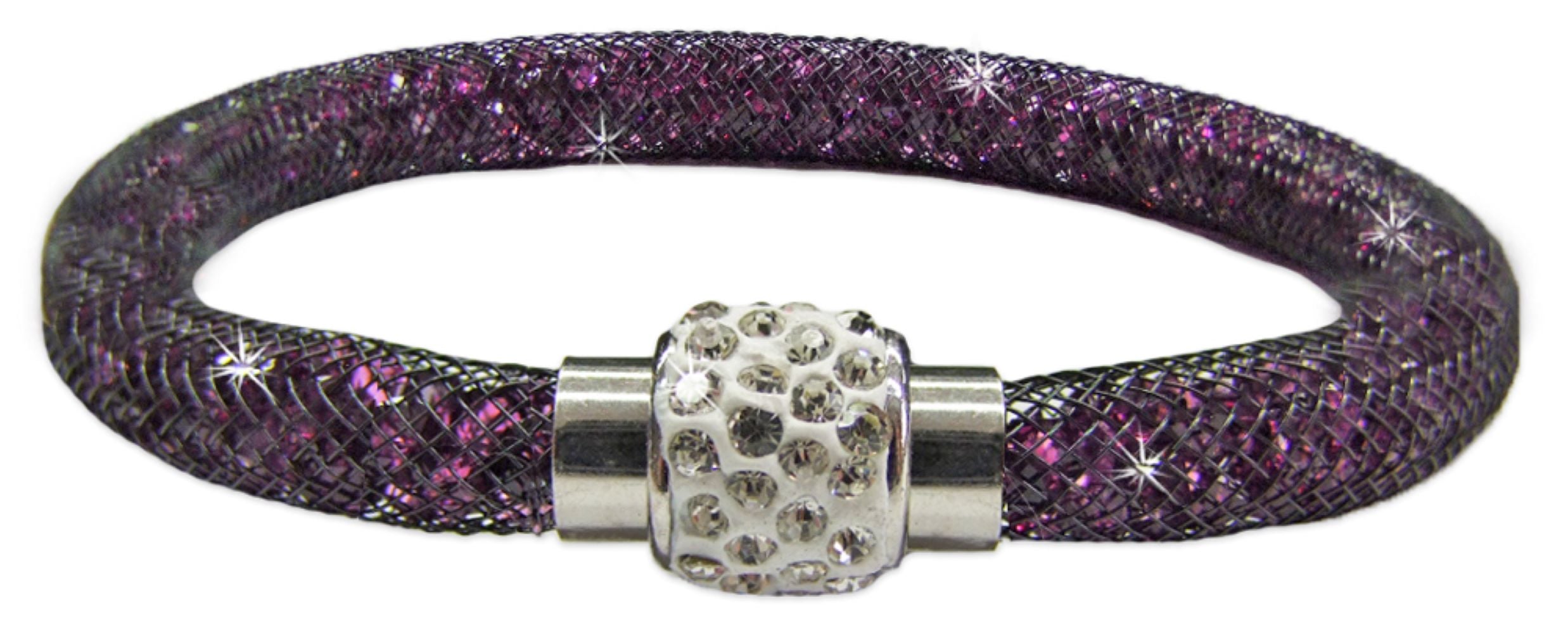 trachtenland-stardust-armband-einreihig-glitzerkristalle-lila image 1