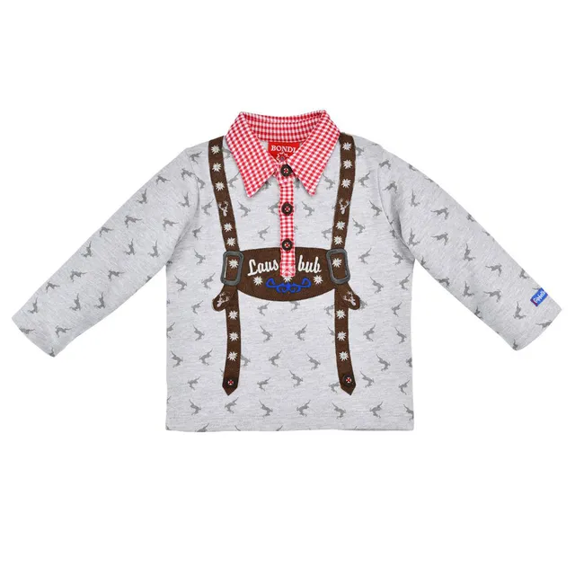 trachtenland-bondi-jungen-sweatshirt-lausbub-91570-mit-hemdkragen-grey-melange image 1