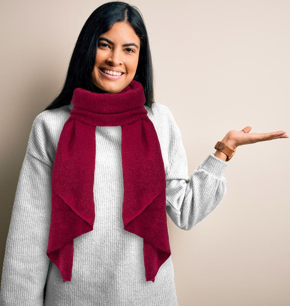 trachtenland-winter-schal-eliana-250-x-63-cm-dunkelrot image 2