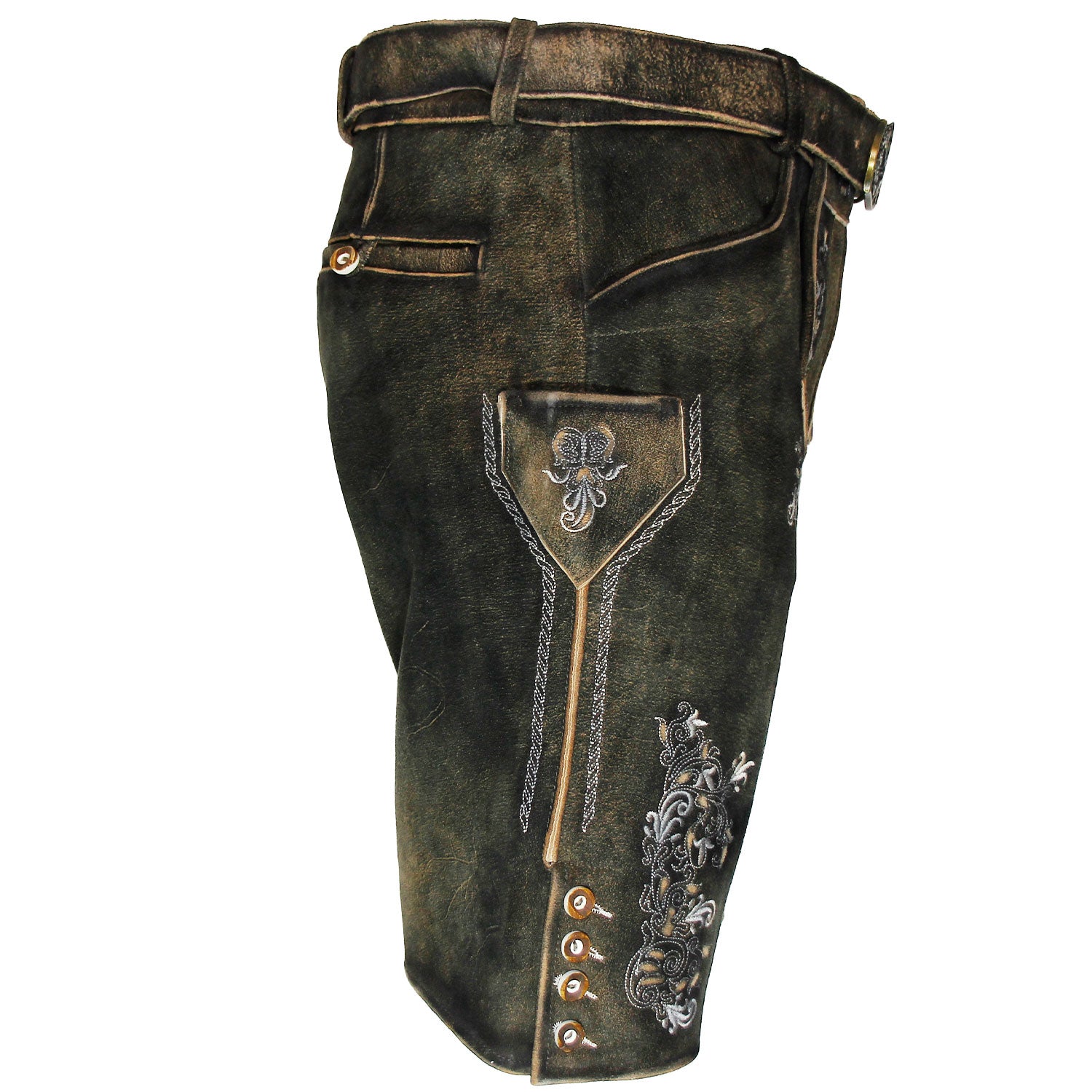 maddox-kurze-herren-lederhose-altrei-wildbock-braun-mit-g-rtel image 5