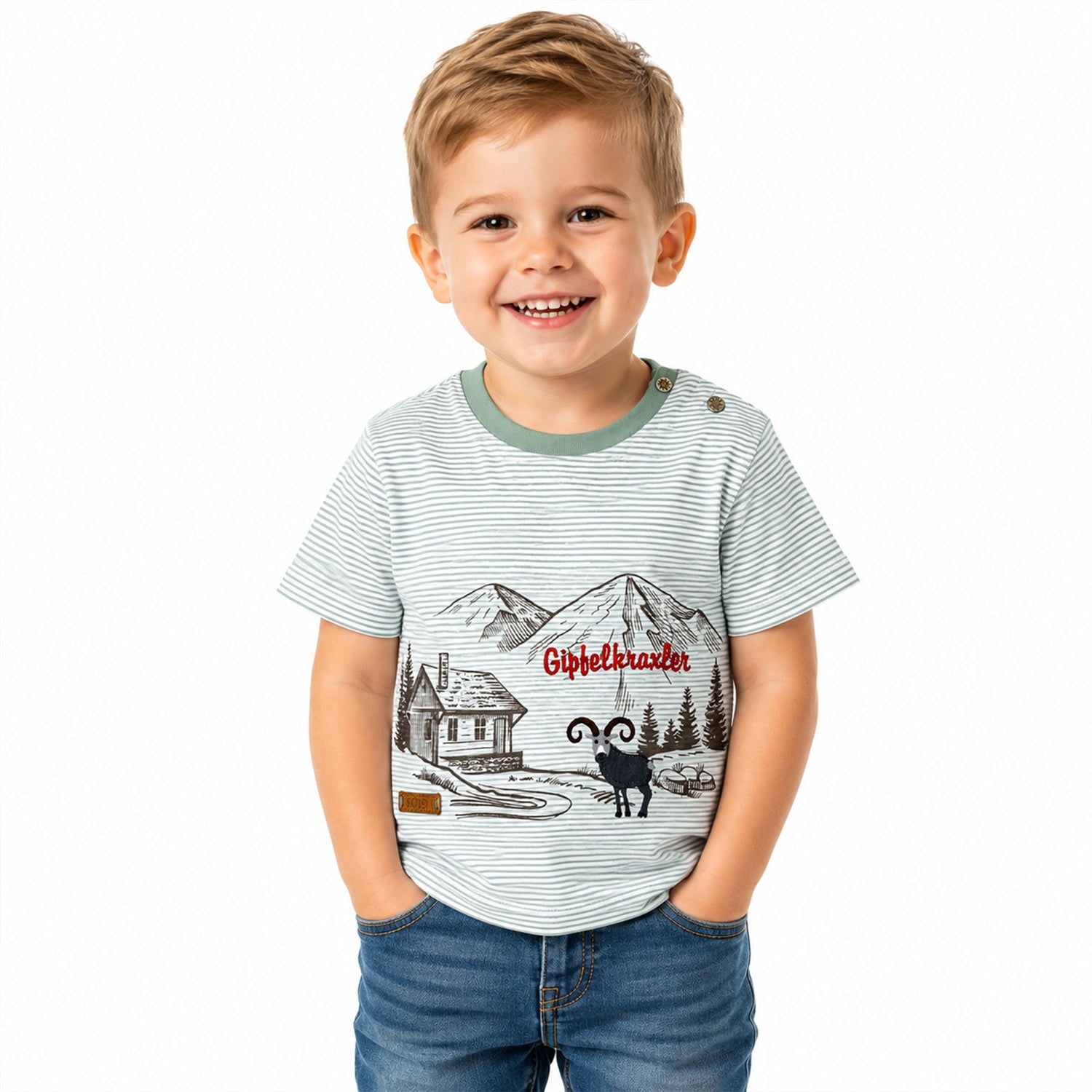 trachtenland-bondi-jungen-t-shirt-alpen-91718-gr-n-wei-gestreift image 6