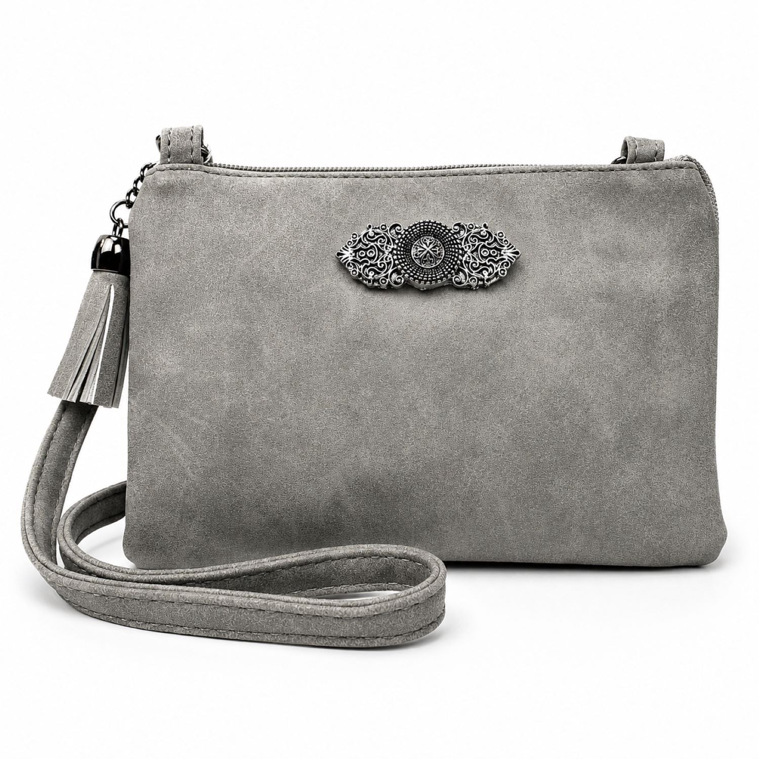 trachtenland-trachten-handtasche-sofia-hellgrau-umh-ngetasche image 1