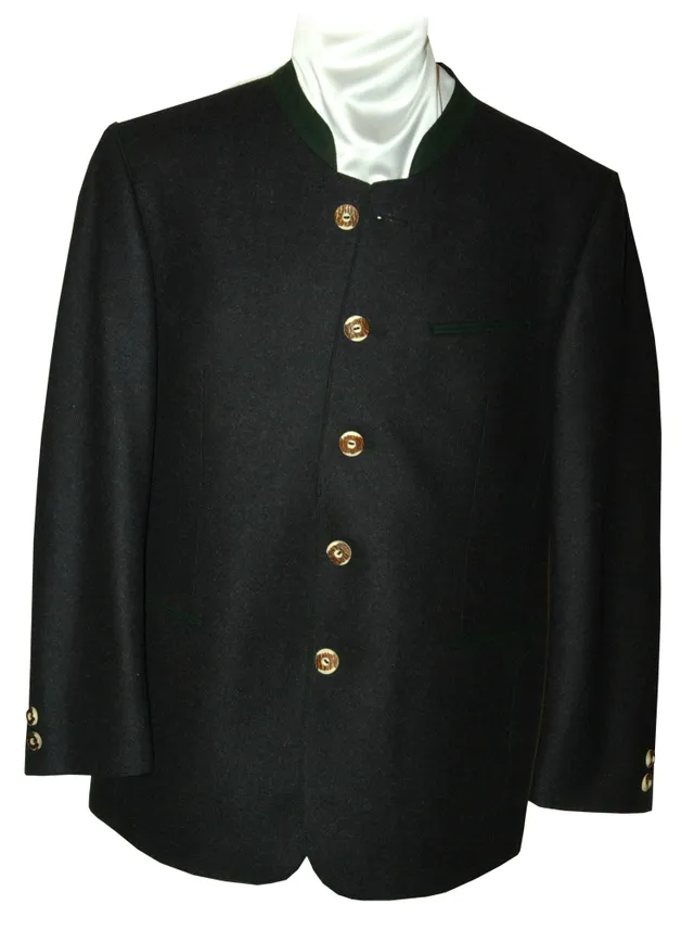 trachten-benkert-janker-edgar-schwarz-gr-n-loden-herren-trachtenjanker image 1