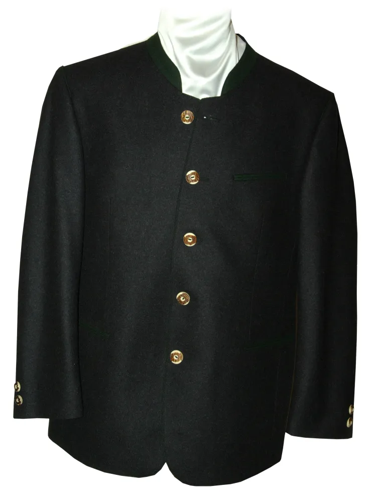 trachten-benkert-janker-edgar-schwarz-gr-n-loden-herren-trachtenjanker image 1