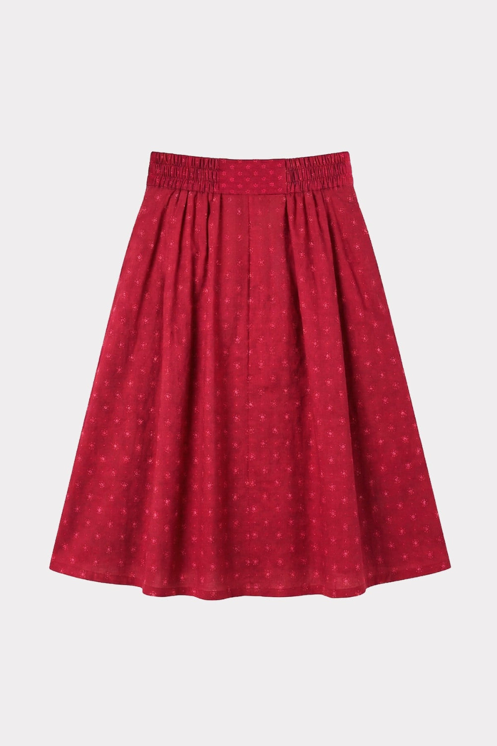 felicitas-rosa-damen-rock-knielang-falten-taschen image 2