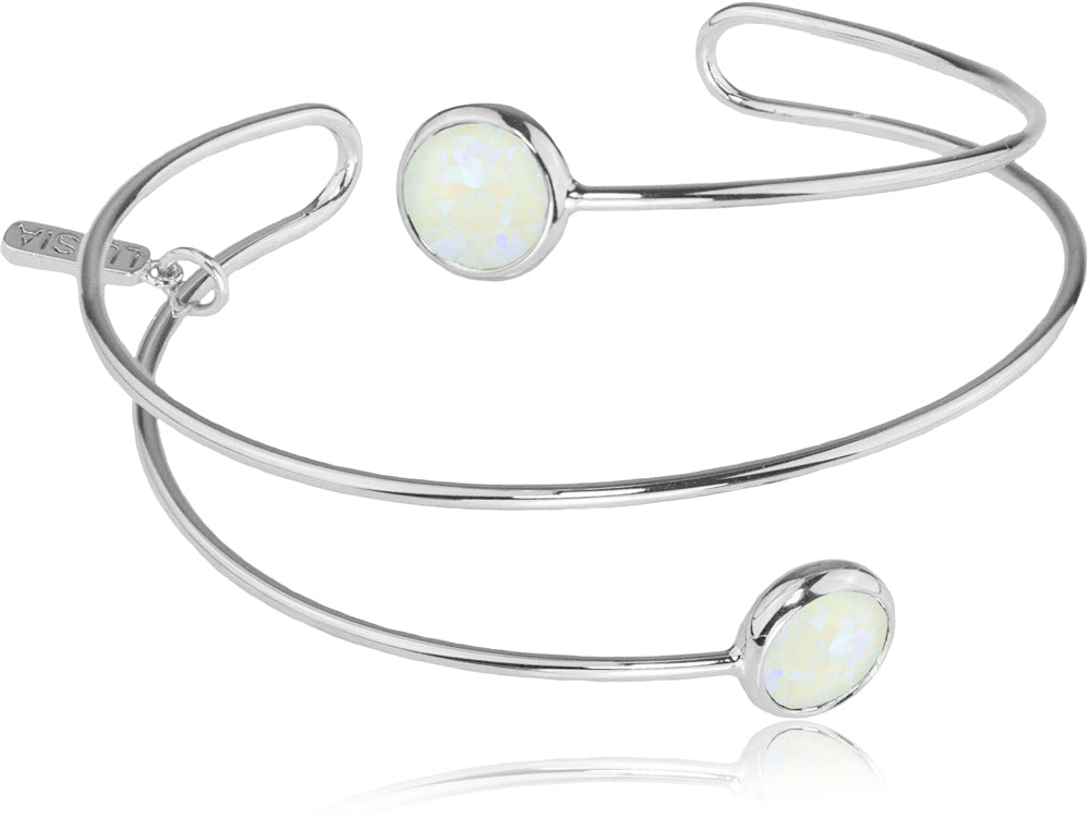 trachtenland-luisia-spiral-armreif-fjella-silber-light-grey-delite image 1