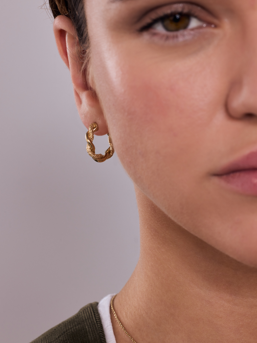 heimatgl-ck-creole-penelope-gold-braided-gold-vermeil-ohrringe image 3