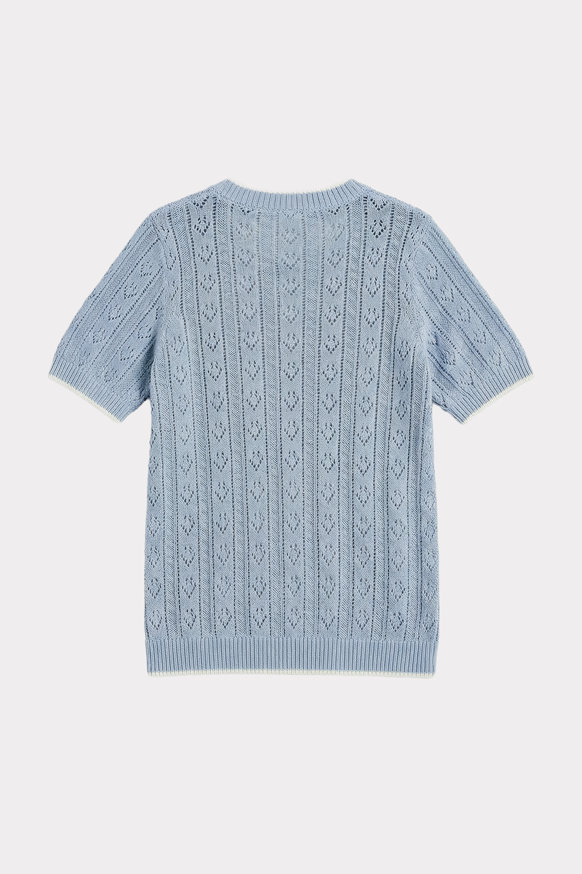 felicitas-pullover-patrice-damen-kurzarm-ajourstrick image 2