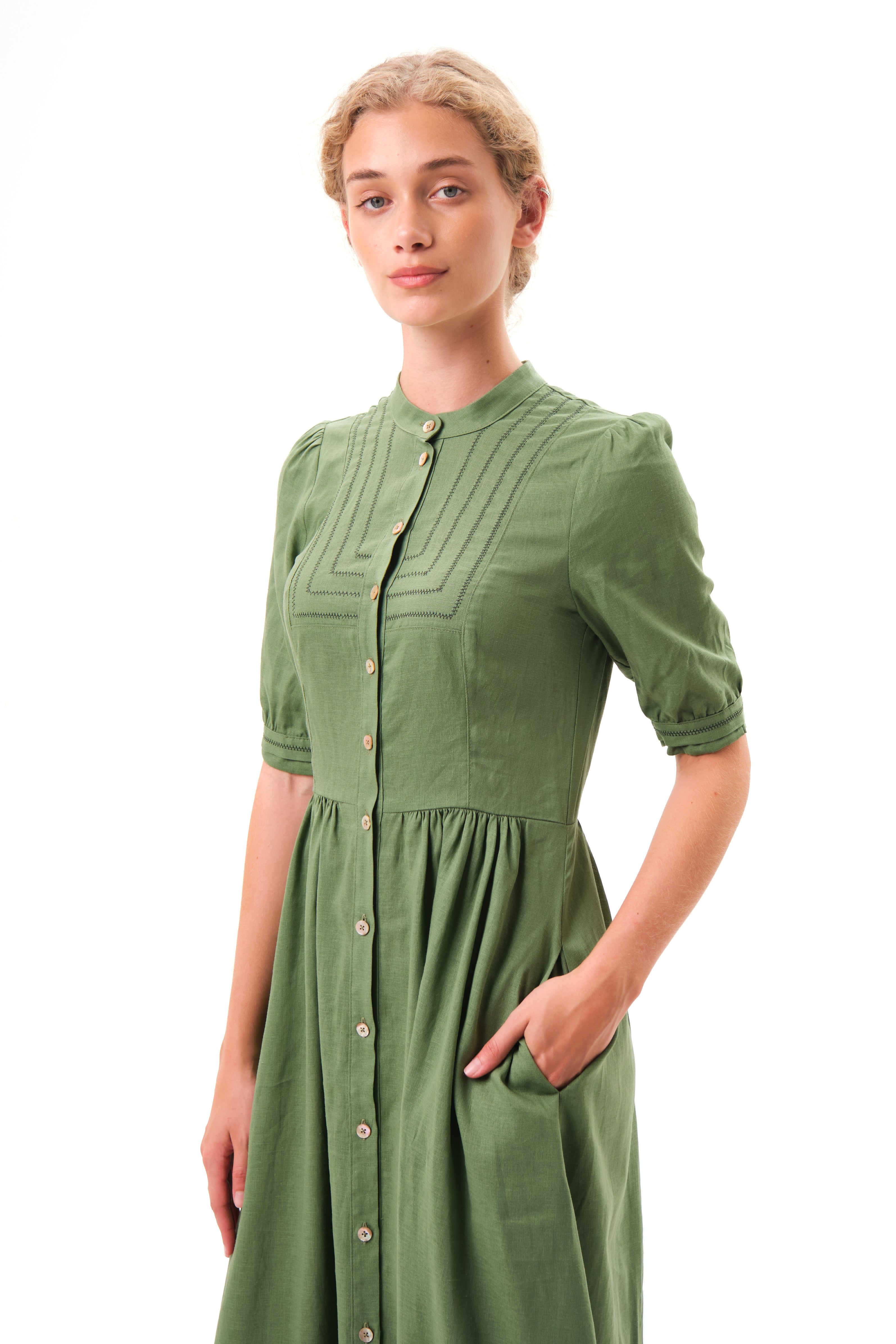felicitas-kordelia-damen-kleid-leinen-viskose-stehkragen image 4