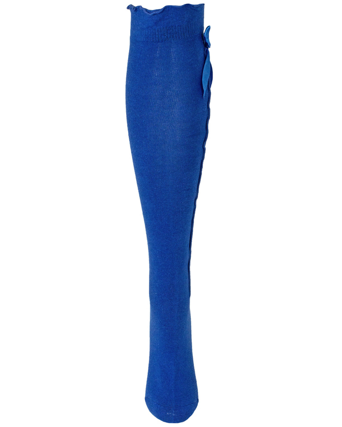 trachtenland-trachten-kniestr-mpfe-mit-schleife-damen-royalblau image 3