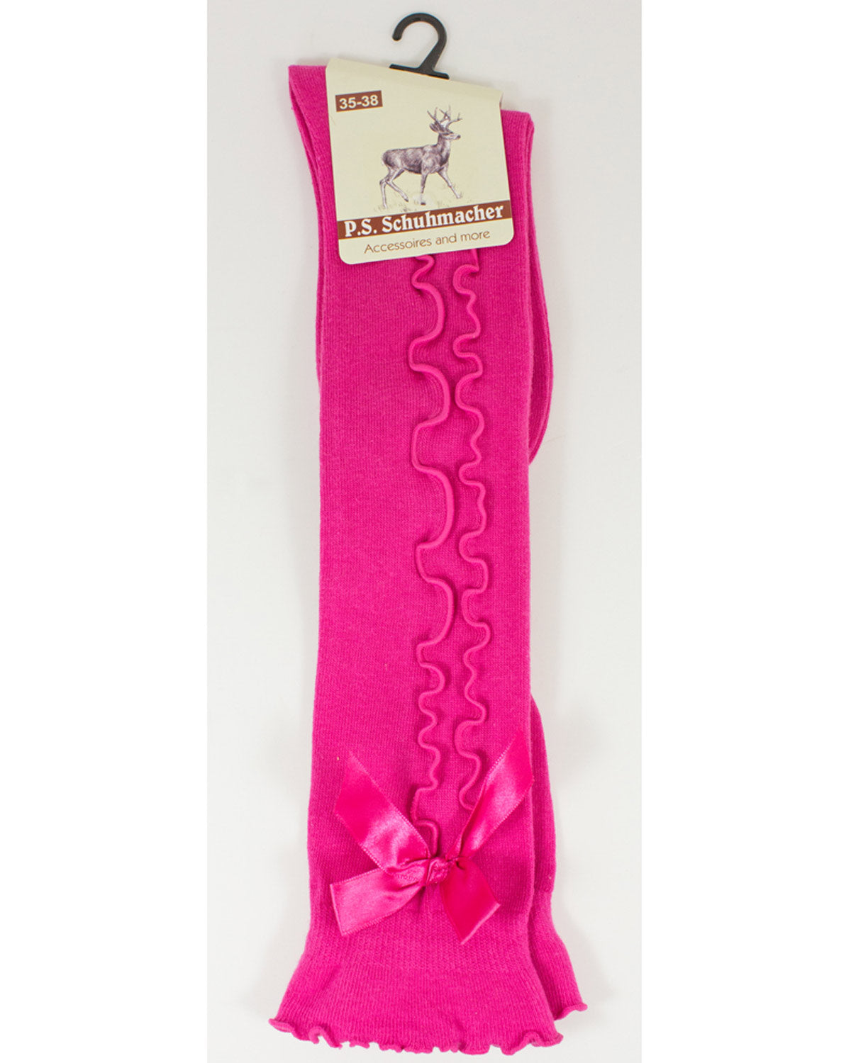 trachtenland-trachten-kniestr-mpfe-mit-schleife-f-r-damen-kniestr-mpfe-pink image 6
