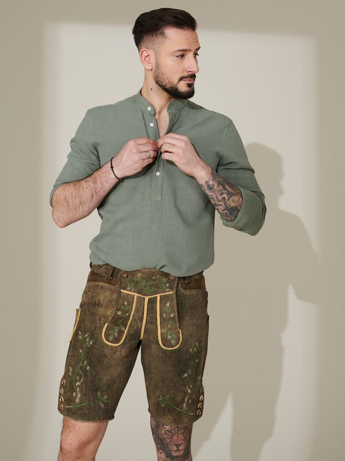 heimatgl-ck-lederhose-bavaria-hirsch-herren-hirschleder image 5
