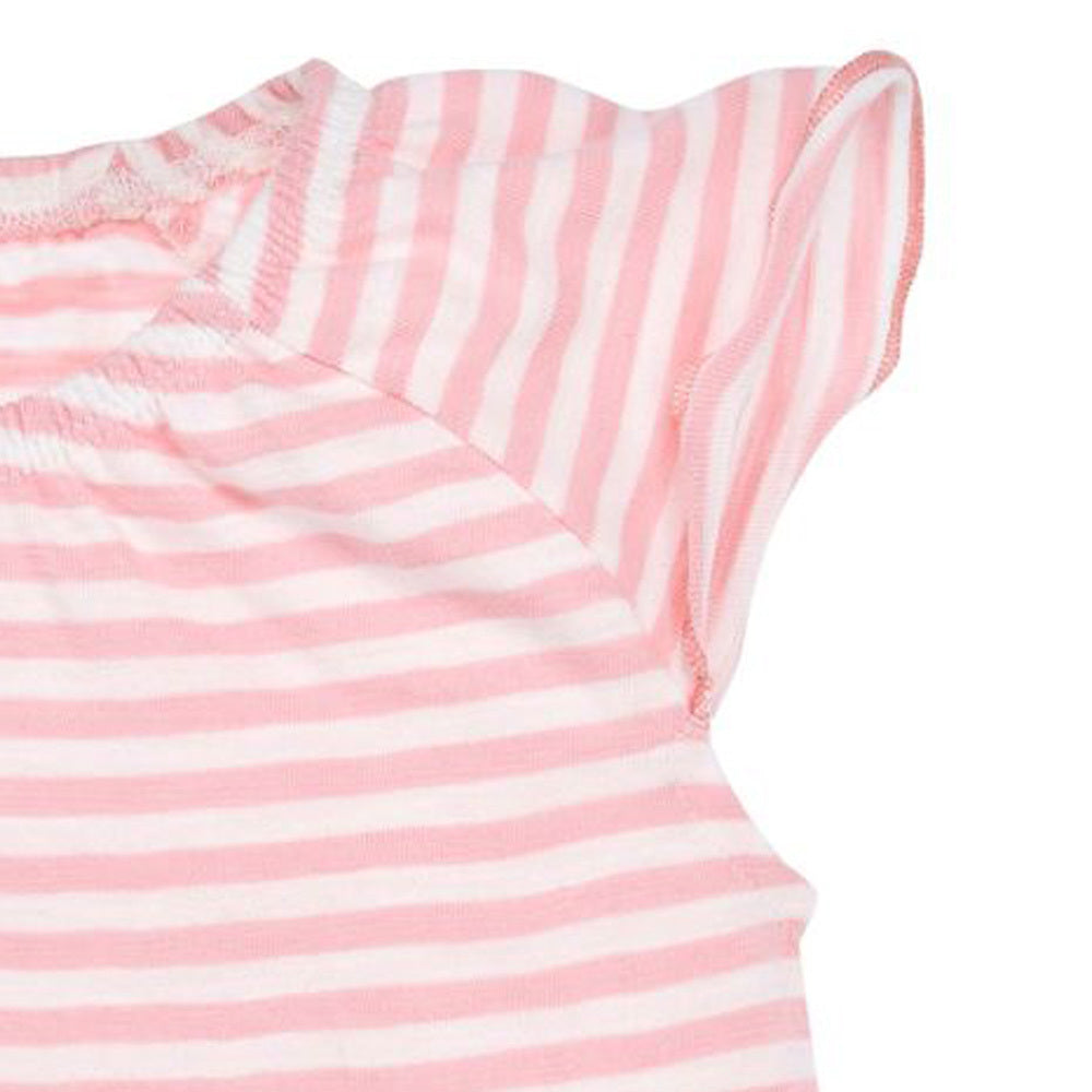 trachtenland-bondi-kinder-t-shirt-froschk-nig-86570-rosa-wei-kurzarm image 3