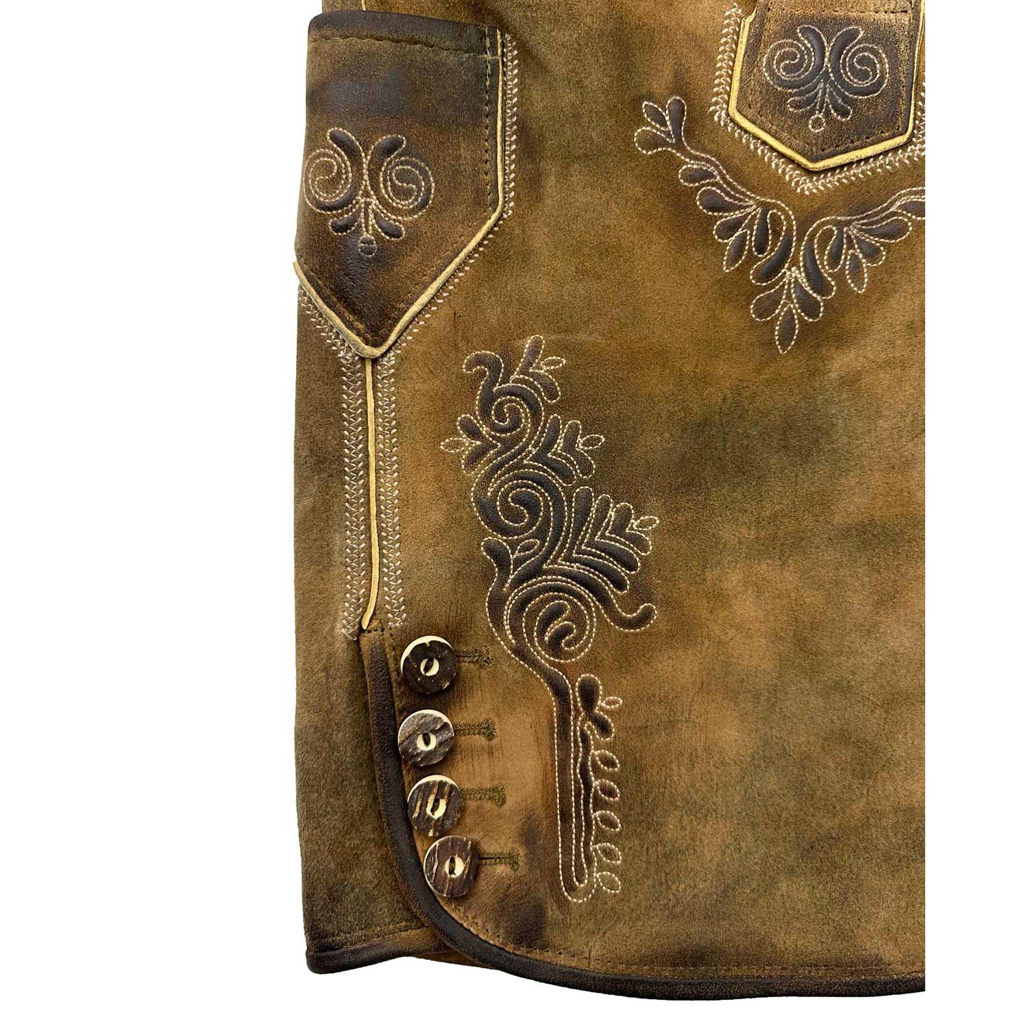 maddox-kurze-lederhose-rolli-mit-g-rtel-antik-zirbe-echtleder image 4